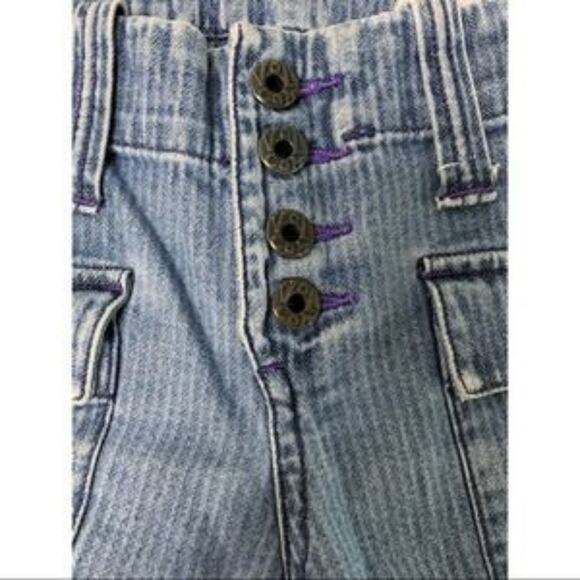 Volcom Stone Blue Denim Shorts Juniors size 5 - Picture 4 of 7